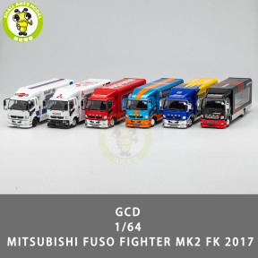 Pre-Order 1/64 GCD Mitsubishi Fuso Fighter Mk2 2017 Outriggers Raised Truck Trailer Diecast Model Toys Car Gifts For Father Friends