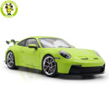 1/18 Porsche 911 992 GT3 2021 Norev 187383 Acid Green Diecast Model Toys Car Gifts For Friends Father