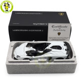 1/18 Lamborghini AVENTADOR J Autoart 74674 White Diecast Model Car Gifts For Friends Father