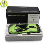 1/18 Lamborghini AVENTADOR J Autoart 74677 Green Diecast Model Car Gifts For Friends Father
