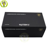 1/18 Lamborghini AVENTADOR J Autoart 74674 White Diecast Model Car Gifts For Friends Father