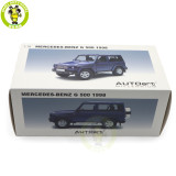 1/18 Mercedes Benz G CLASS G500 1998 SWB Autoart 76114 Blue Diecast Model Car Gifts For Friends Father