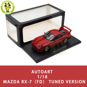 1/18 Mazda RX-7 RX 7 FD Tuned Version Autoart 75969 Vintage Red Model Toy Car Gifts For Father Friends