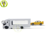 1/64 GCD Mitsubishi Fuso Fighter Mk2 2017 Outriggers Raised Truck Trailer Diecast Model Toys Car Gifts For Father Friends