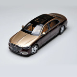 1/18 Mercedes Maybach S Class S680 2021 Z223 Almost Real 820122 Kalahari Gold / Rubellite Red Diecast Model Toy Car Gifts For Friends Father