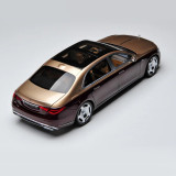 1/18 Mercedes Maybach S Class S680 2021 Z223 Almost Real 820122 Kalahari Gold / Rubellite Red Diecast Model Toy Car Gifts For Friends Father