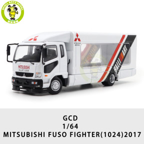 1/64 GCD Mitsubishi Fuso Fighter Mk2 2017 Outriggers Raised Truck Trailer Diecast Model Toys Car Gifts For Father Friends