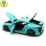 1/18 WELL LEXUS LFA Mint Green Diecast Model Toy Car Gifts For Friends Father