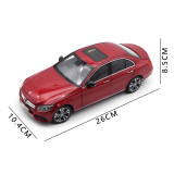 1/18 Mercedes Benz C Class 2015 Norev 183835 Red Metallic Diecast Model Toy Cars Gifts For Father Friends