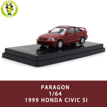 1/64 Honda Civic Si 1999 Paragon Diecast Model Toy Car Gifts For Friends Father