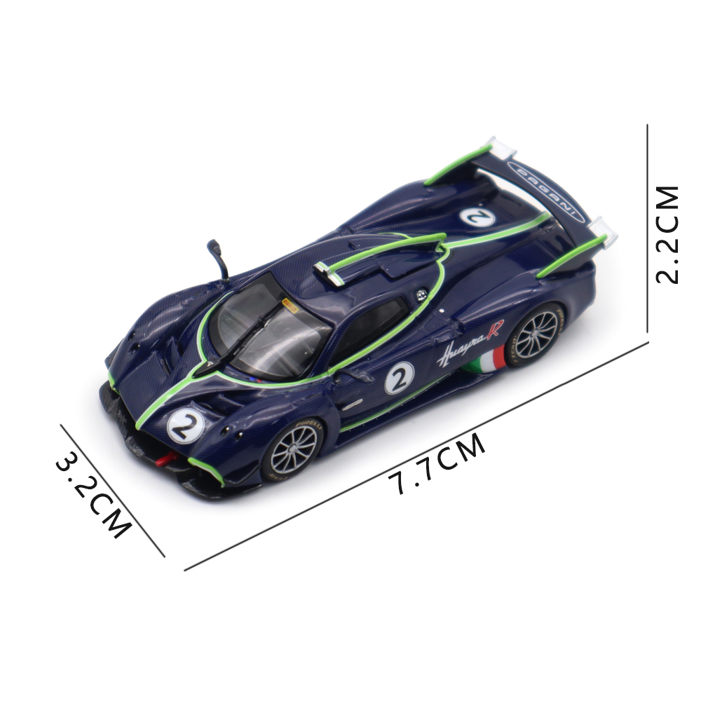 LCD Pagani Huayra R #1 Black Carbon Diecast 1:64 Scale Model