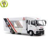 1/64 GCD Mitsubishi Fuso Fighter Mk2 2017 Outriggers Raised Truck Trailer Diecast Model Toys Car Gifts For Father Friends