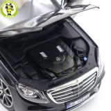 1/18 Mercedes Benz S Class S450L AMG Line 2018 W222 Norev 183794 Black Diecast Model Toy Car Gifts For Father Friends