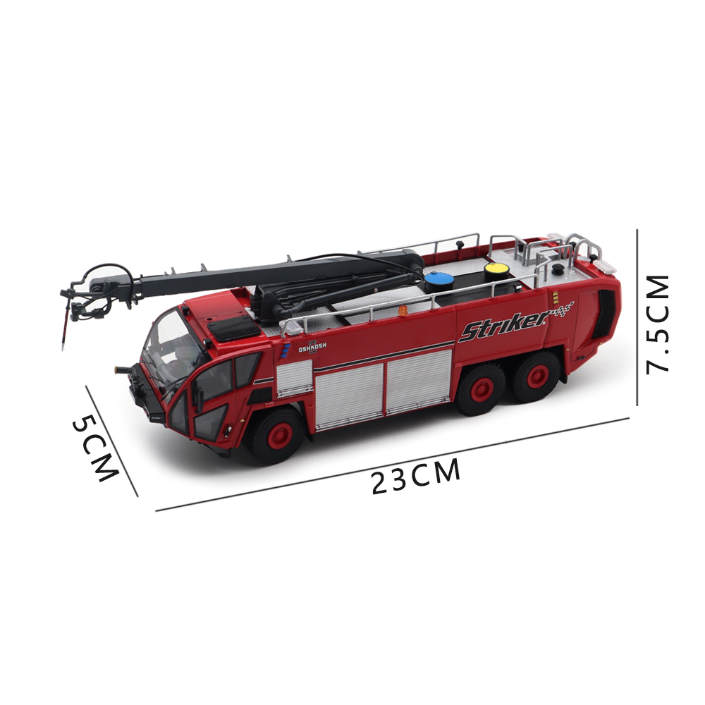 1 50 OSHKOSH Striker Airport Fire Truck Diecast Model Truck Car