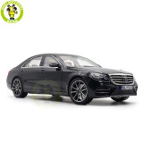 1/18 Mercedes Benz S Class S450L AMG Line 2018 W222 Norev 183794 Black Diecast Model Toy Car Gifts For Father Friends