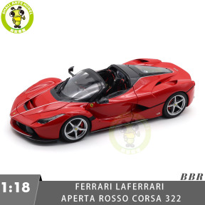 1/18 BBR 182231 Ferrari LaFerrari Aperta Rosso Corsa 322 Diecast Model Toys Car Gifts For Father Friends