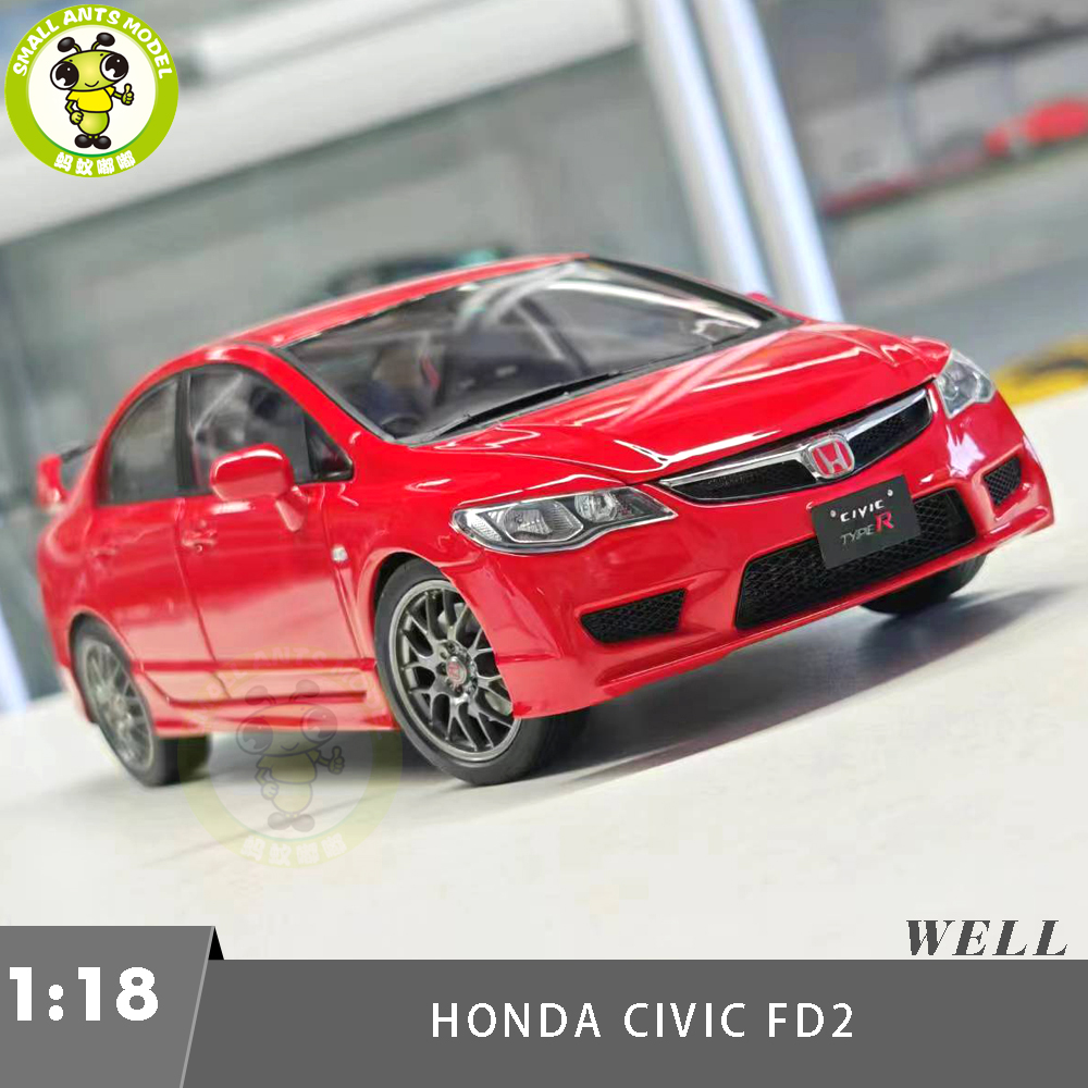 1/18 Honda CIVIC Type R FD2 Diecast Model Toy Car Gifts For Friends ...