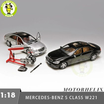 Pre-order 1/18 Motorhelix Mercedes Benz S600L S600 S CLASS W221 Diecast Model Toy Car Gifts For Friends Father