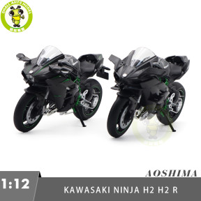 1/12 AOSHIMA Kawasaki Ninja H2 R Diecast Model Motorcycle Car Toy Gifts For Friends Father
