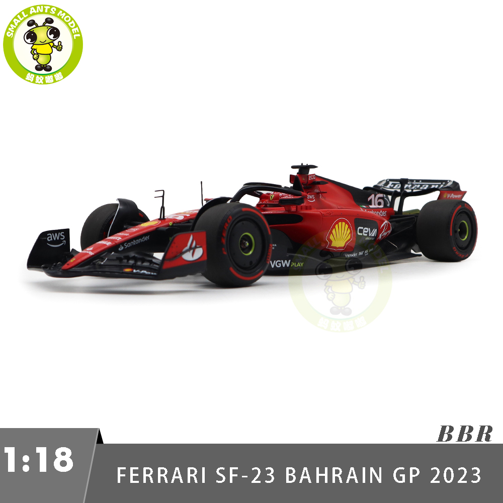 1:18 BBR Ferrari F1 Sf-23 #16 Bahrain Gp 2023 Charles Leclerc 1:18 BBR Ferrari F1 Sf-23 #16 Bahrain Gp 2023 Charles Leclerc
