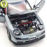 1/18 Mazda RX-7 RX 7 Spirit R Gray Polar Master Diecast Model Toy Car Gifts For Friends Father