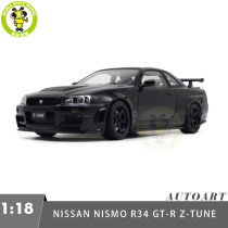 1/18 Nissan NISMO R34 GT-R Z-tune AUTOart 77463 Black Pearl Model Car