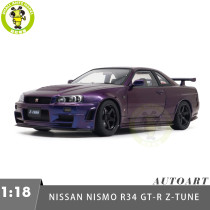 1/18 Nissan NISMO R34 GT-R Z-tune AUTOart 77464 Midnight Purple III Model Car