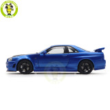 1/18 Nissan NISMO R34 GT-R Z-tune AUTOart 77460 Bayside Blue W / Carbon Bonnet Model Car