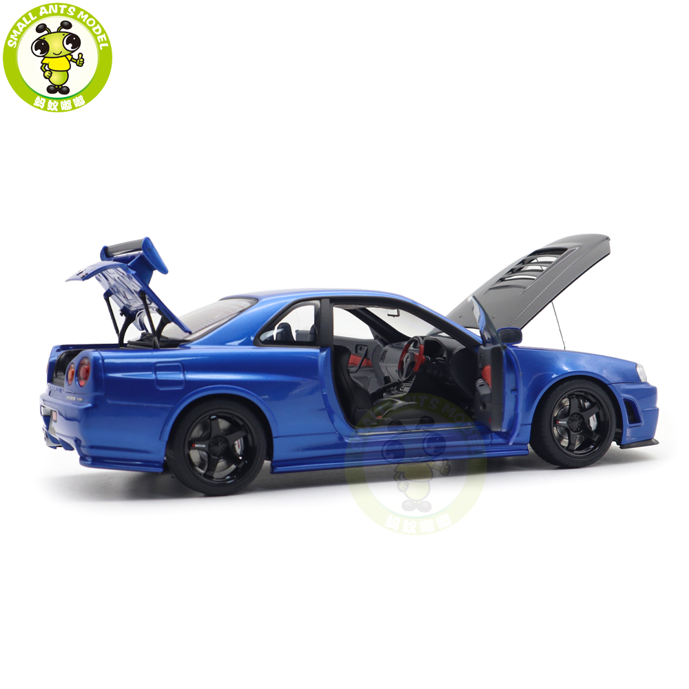 版画/ババチンボルト AUTOart 77460 NISMO R34 GT-R Z-tune (BAYSIDE BLUE W/ CARBON