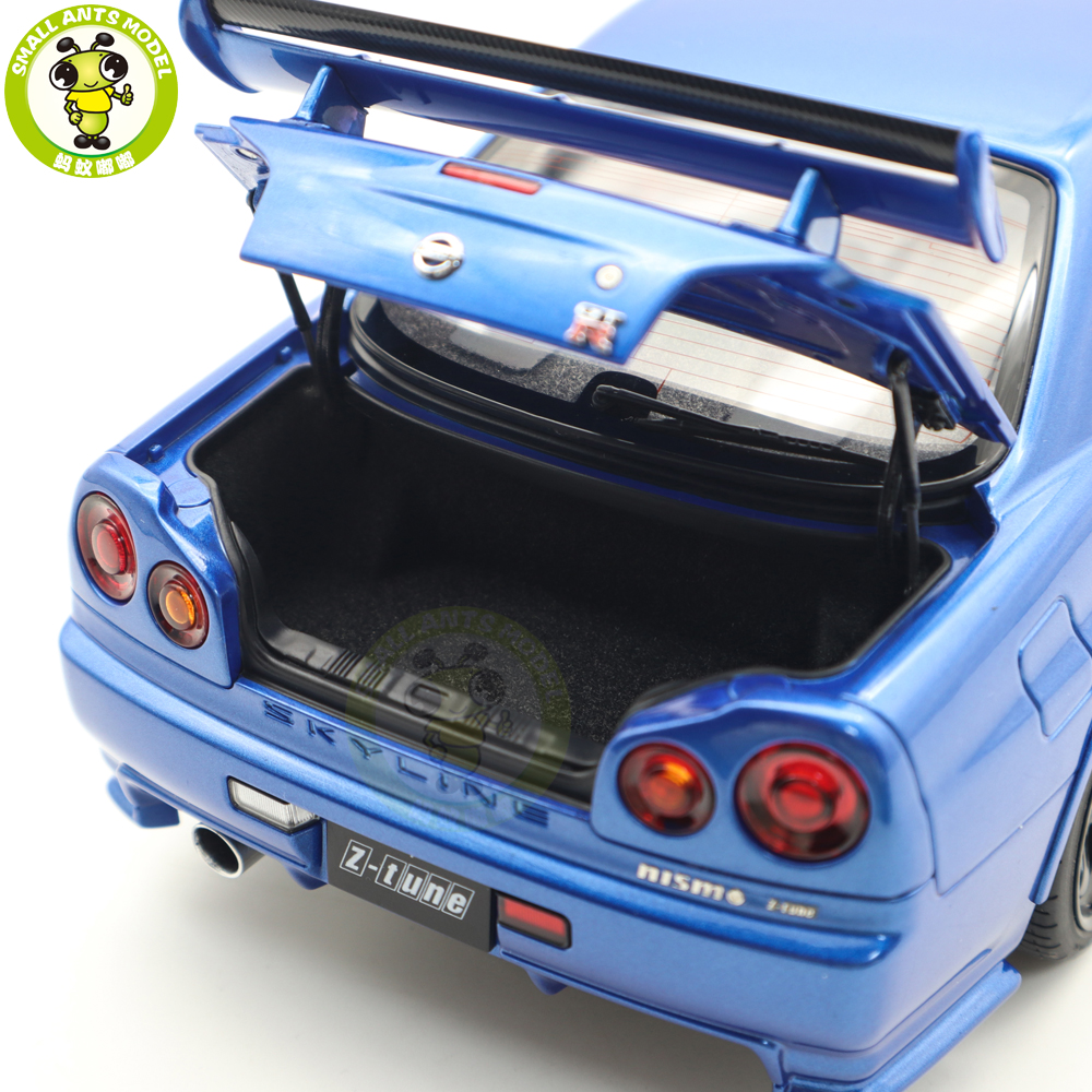 1/18 Nissan NISMO R34 GT-R Z-tune AUTOart 77460 Bayside Blue 1/18 Nissan NISMO R34 GT-R Z-tune AUTOart 77460 Bayside Blue