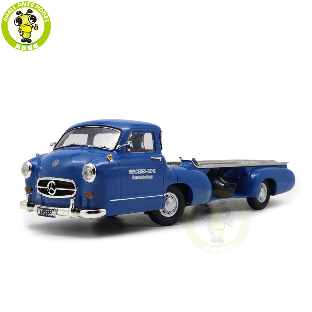 1/18 IVY Mercedes Benz Renntransporter Blaues Wuuder Car 1/18 IVY Mercedes Benz Renntransporter Blaues Wuuder Car