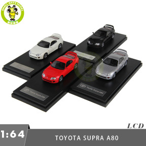 1/64 LCD Toyota Supra A80 Diecast Model Toy Car Gifts For Friends Father