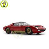 1/18 Lamborghini MIURA P400SV Red/Gold KYOSHO 08317RG Diecast Model Toy Cars Gifts For Father Friends