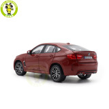 1/18 BMW X6 M F86 2015 Norev 183242 Red Metallic Diecast Model Toy Car Gifts For Friends Father