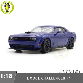 1/18 Dodge Challenger R/T Scat Pack Widebody 2022 Indigo Blue AUTOart 71772 Model Car