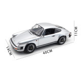 1/12 Schuco Porsche 911 Carrera Coupe 3.2 Silver Metallic Diecast Model Toy Car Gifts For Father Friends