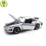 1/12 Schuco Porsche 911 Carrera Coupe 3.2 Silver Metallic Diecast Model Toy Car Gifts For Father Friends