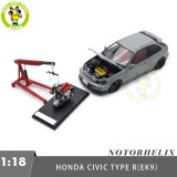 1/18 MOTORHELIX Honda CIVIC Type R EK9-120 Diecast Model Toy Car Gifts For Father Friends