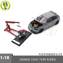 1/18 MOTORHELIX Honda CIVIC Type R EK9-120 Diecast Model Toy Car Gifts For Father Friends