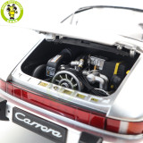 1/12 Schuco Porsche 911 Carrera Coupe 3.2 Silver Metallic Diecast Model Toy Car Gifts For Father Friends