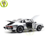 1/12 Schuco Porsche 911 Carrera Coupe 3.2 Silver Metallic Diecast Model Toy Car Gifts For Father Friends