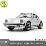 1/12 Schuco Porsche 911 Carrera Coupe 3.2 Silver Metallic Diecast Model Toy Car Gifts For Father Friends