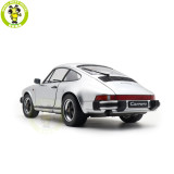 1/12 Schuco Porsche 911 Carrera Coupe 3.2 Silver Metallic Diecast Model Toy Car Gifts For Father Friends