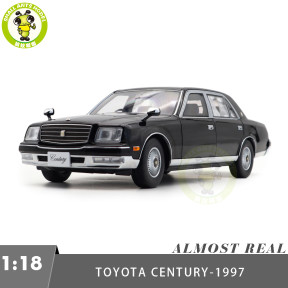 1/18 Toyota Century 1997 Almost Real 870201 Black Diecast Model Car Gifts For Father Friends