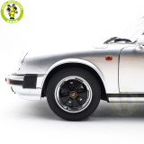 1/12 Schuco Porsche 911 Carrera Coupe 3.2 Silver Metallic Diecast Model Toy Car Gifts For Father Friends