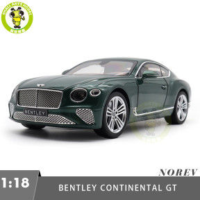1/18 Bentley Continental GT 2018 Norev 182782 Verdant Metallic Diecast Model Car Toys Gifts For Adults Friends Father