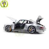 1/18 Porsche RUF CTR Anniversary 2017 GT Silver Almost Real 880303 Diecast Model Toy Car Gifts For Friends Father