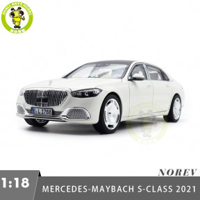 1/18 Mercedes Benz Maybach S Class S680 2021 X223 Norev 183918 White Diecast Model Toys Car Gifts For Father Friends