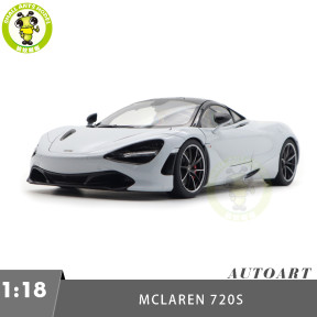 1/18 McLaren 720S Silica White Autoart 76069 Model Toy Car Gifts For Father Friends