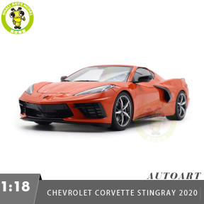 1/18 Chevrolet CORVETTE Stingray 2020 Autoart 71283 Sebring Orange Model Toy Car Gifts For Father Friends